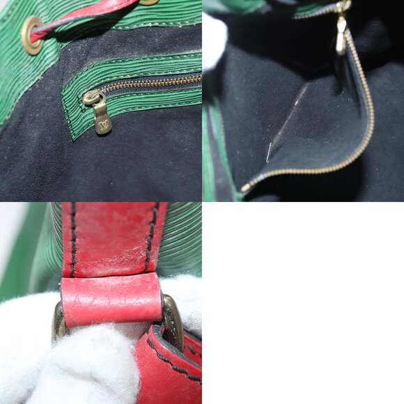 LOUIS VUITTON Epi Petit Noe Shoulder Bag Bicolor Green Red M44147 - Picture 13 of 13
